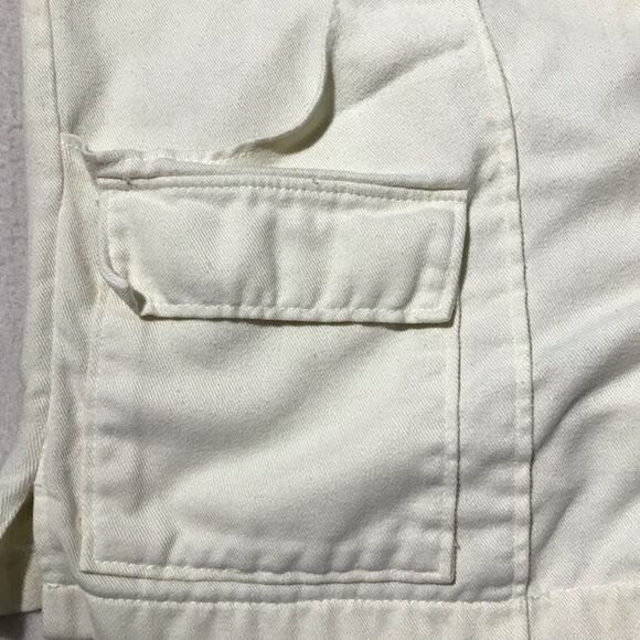 Norm Thompson mens L ivory cream field shirt jacket long sleeve button up layer - Picture 5 of 9